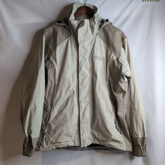 Vintage Patagonia Women's Beige/Tan Ski/Snowboard Shell Jacket Snow Skirt Size M - Picture 1 of 13